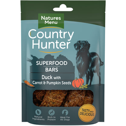 Country Hunter Superfood Bar Duck with Carrot &amp; Pumpkin Seeds 7x100g