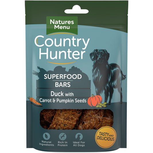 Country Hunter Superfood Bar Duck with Carrot & Pumpkin Seeds 7x100g