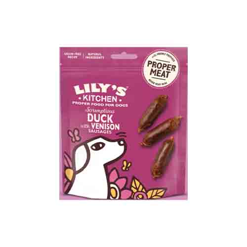 Lily’s Kitchen Scrumptious Duck with Venison Sausages 8 x 70g