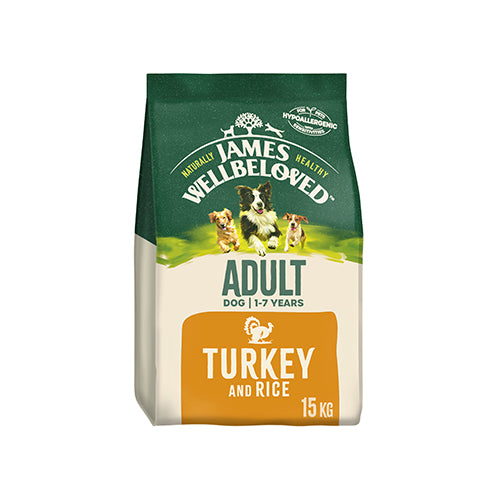 James Wellbeloved Adult Turkey &amp; Rice 15kg Dry Dog Food