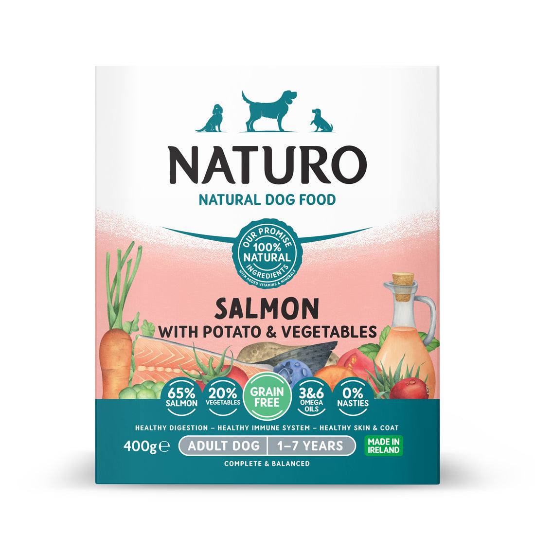 Naturo Salmon with Potato &amp; Vegetables 1-7 Years 7 x 400g