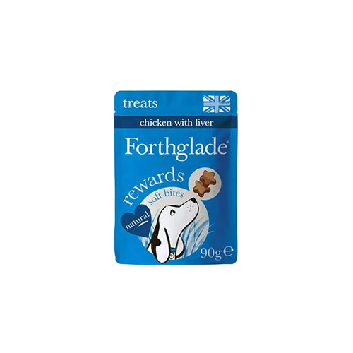 Forthglade Rewards Natural Soft Bites With Chicken & Liver 8 x 90g