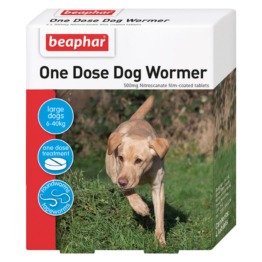 Beaphar One Dose Wormer 4 Tablets