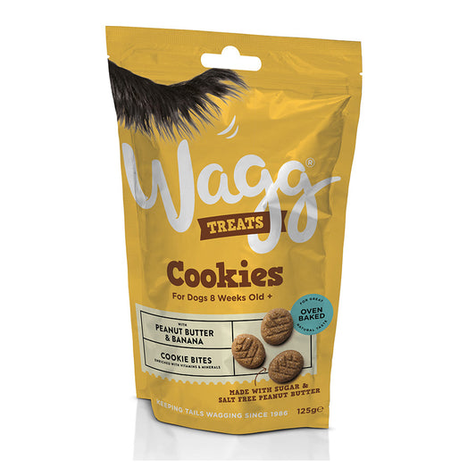 Wagg Treats Cookie Bites With Peanut Butter & Banana 7x125g