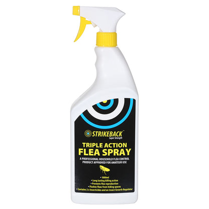 Strikeback Triple Action Flea Spray 1L