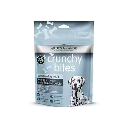 Arden Grange Crunchy Bites Sensitive Grain Free With Fish &amp; Potato 225g