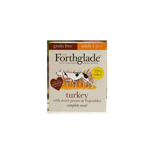 Forthglade Adult Grain Free With Turkey &amp; Vegetables 18x395g