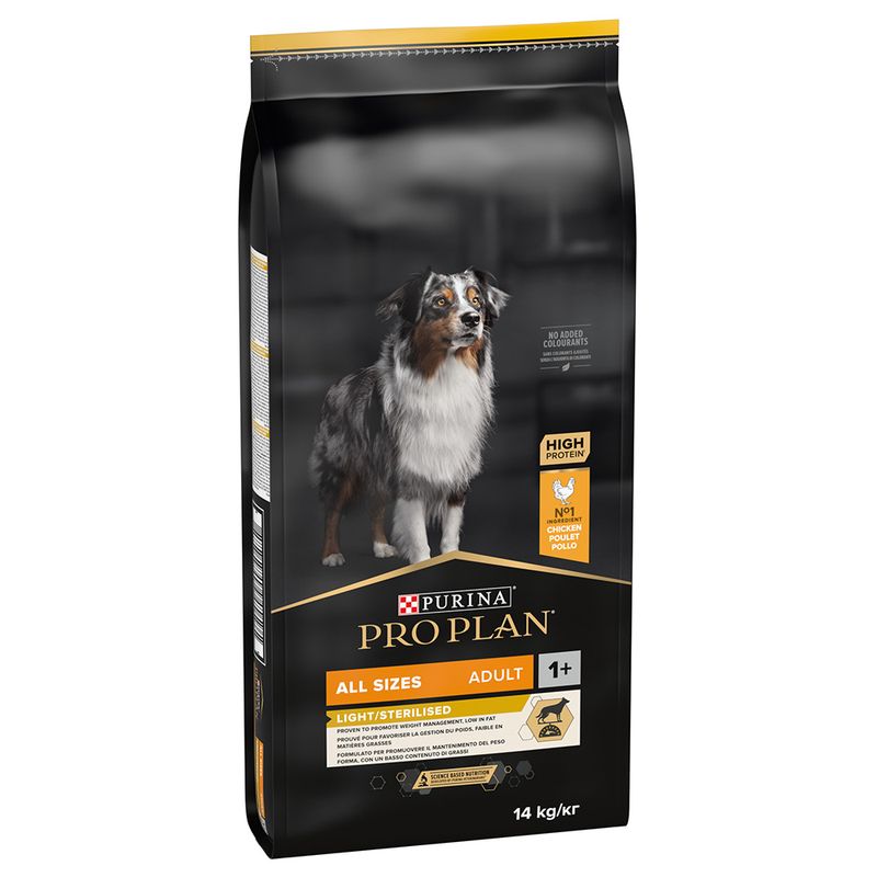 Purina Pro Plan Adult Light Sterilised With Chicken 14kg Dry Dog Food