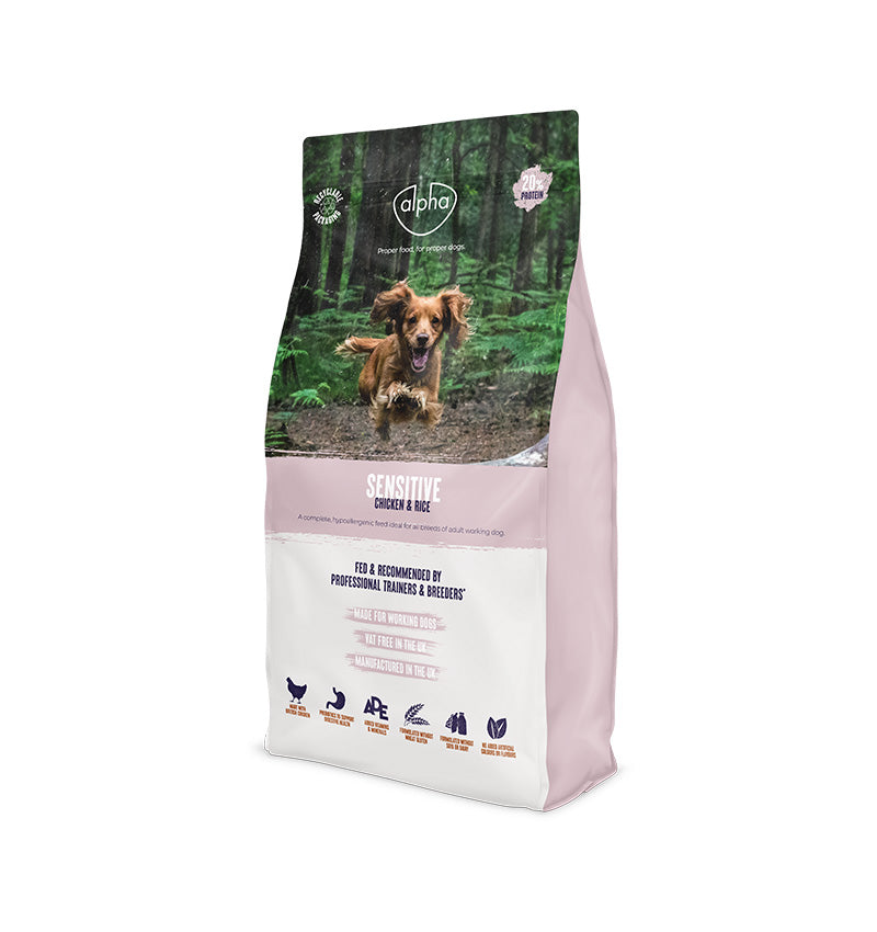 Alpha Sensitive Chicken &amp; Rice 15kg Dry Dog Food