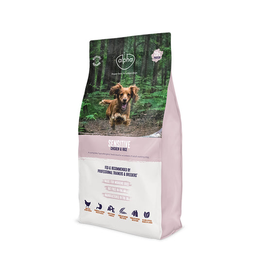 Alpha Sensitive Chicken & Rice 15kg Dry Dog Food