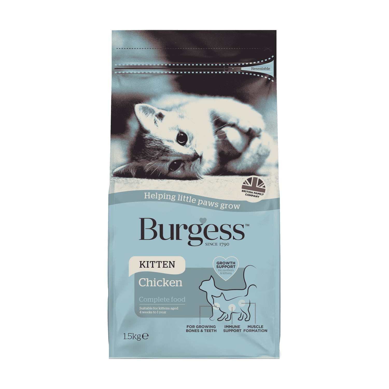 Burgess Kitten Chicken 1.5Kg