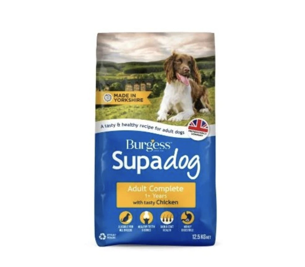 Burgess Supadog Adult Complete Chicken 12.5kg Dog Food