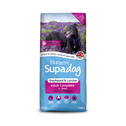 Burgess Supadog Greyhound &amp; Lurcher Chicken 12.5kg Dog Food