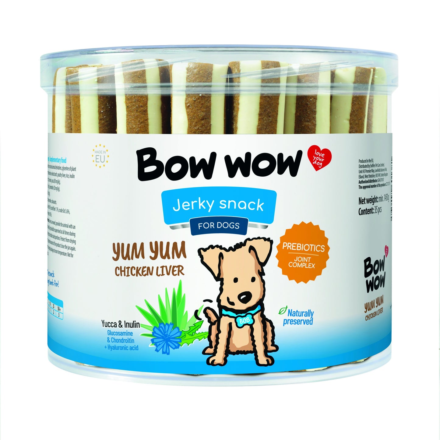 Bow Wow Yum Yums Chicken Liver 35x40g