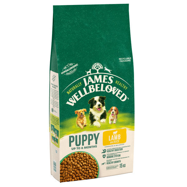 James Wellbeloved Puppy Lamb &amp; Rice 15kg