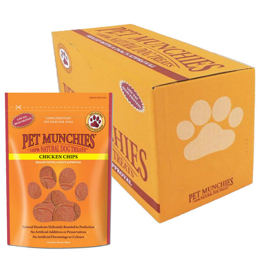 Pet Munchies Chicken Chips 8 x 100g