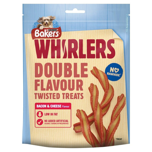 Bakers Whirlers Twisted Treats Double Flavour Bacon & Cheese 6 x 130g