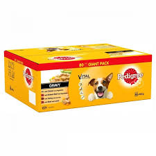 Pedigree Mixed Selection in Gravy Pouches 80 x 100g Mega Pack