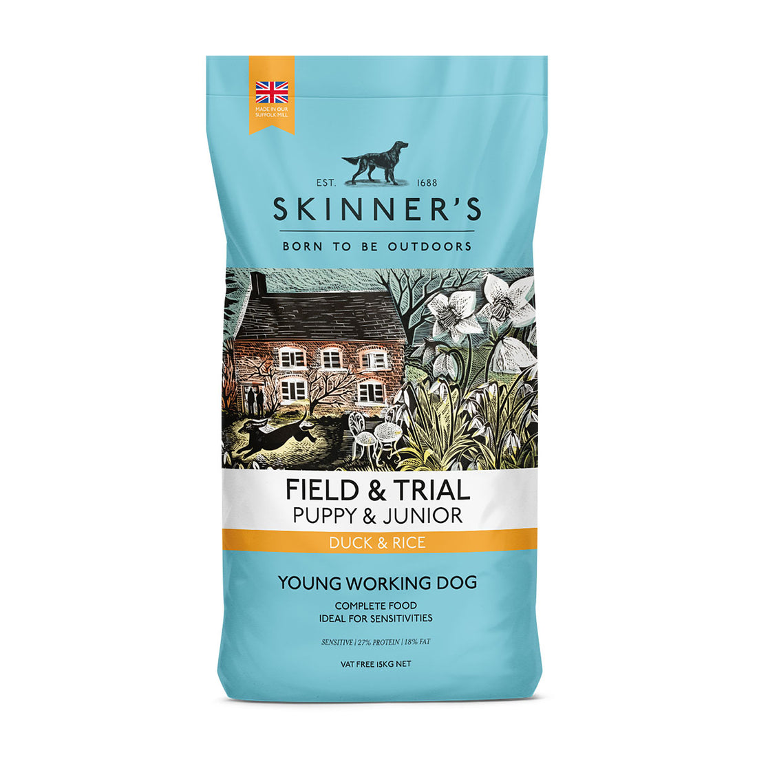 Skinners Field &amp; Trial Puppy Junior Duck 15kg