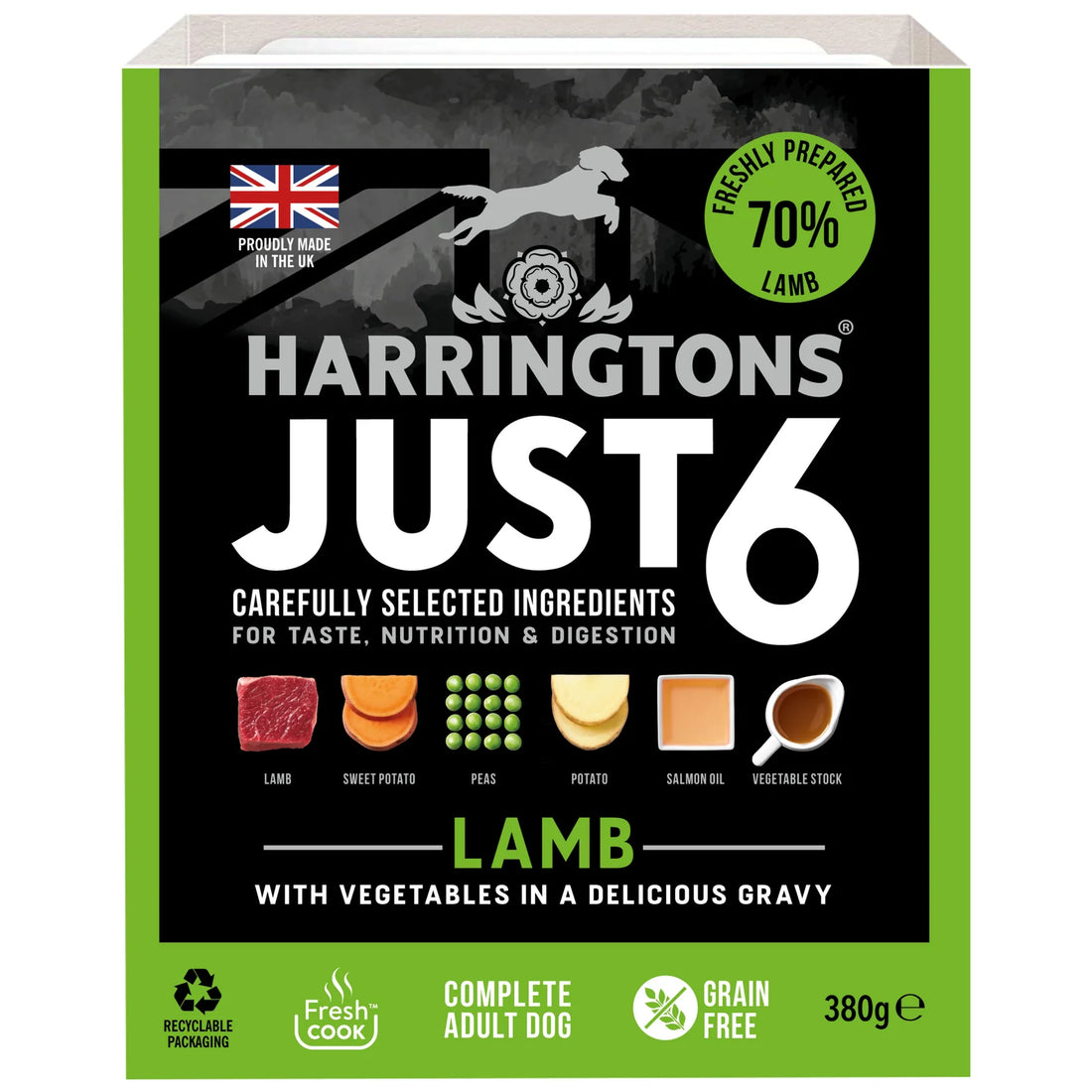 Harringtons JUST 6 Lamb 8x380g