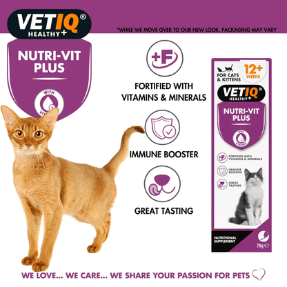 VETIQ Nutri-Vit Plus Paste cat 70g Vitamin Treat for Cats and Kittens