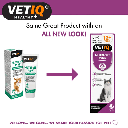 VETIQ Nutri-Vit Plus Paste cat 70g Vitamin Treat for Cats and Kittens