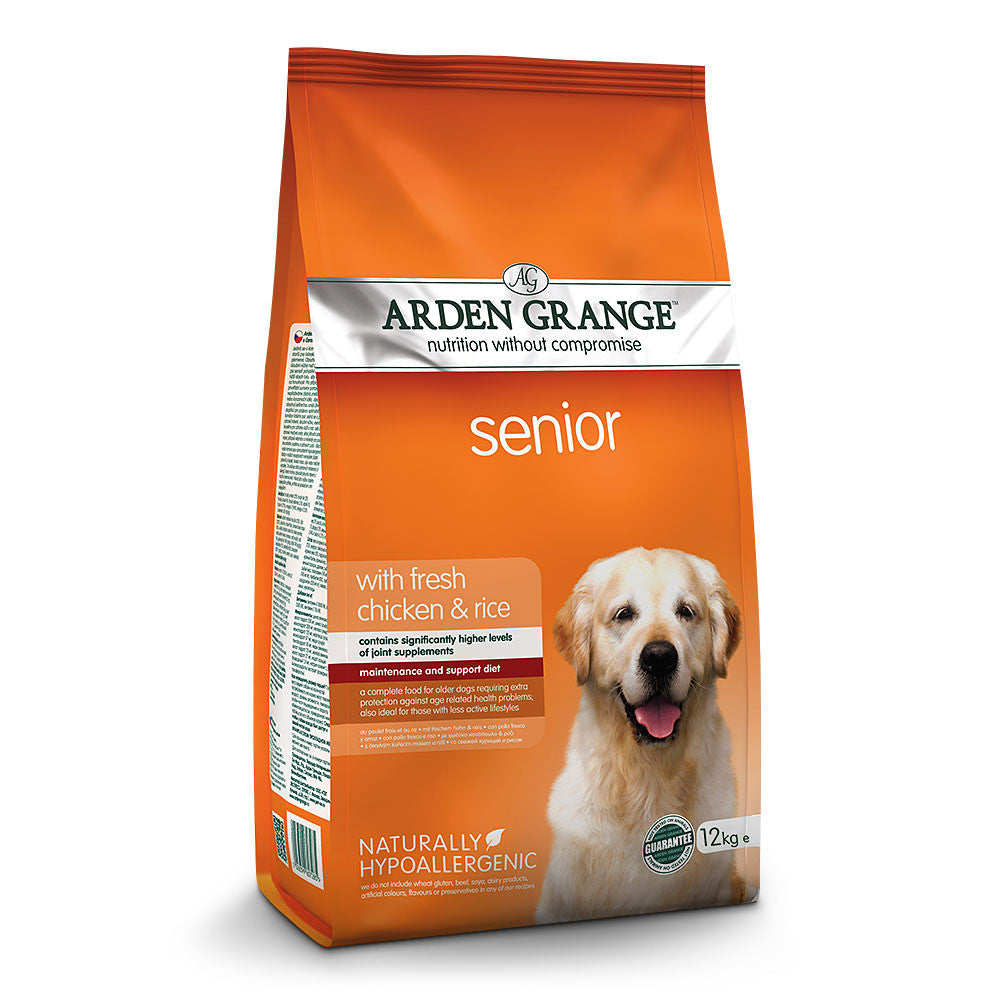 Arden Grange Senior Chicken &amp; Rice 12kg - Adult Dry Dog Food