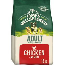 James Wellbeloved 15kg Chicken &amp; Rice - Adult Dry Dog Food