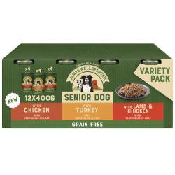 James Wellbeloved 12x400g Grain Free Senior Turkey, Lamb &amp; Chicken