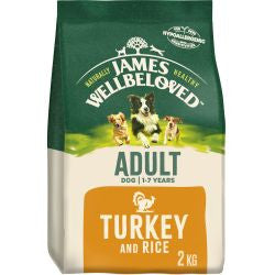 James Wellbeloved Adult Dry Turkey &amp; Rice 2kg -  Dry Dog Food