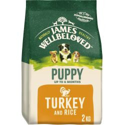 James Wellbeloved  Puppy Turkey &amp; Rice  2kg - Dry Dog Food