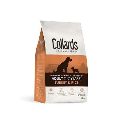 Collards Adult Turkey &amp; Rice 10kg - Dry Dog Food