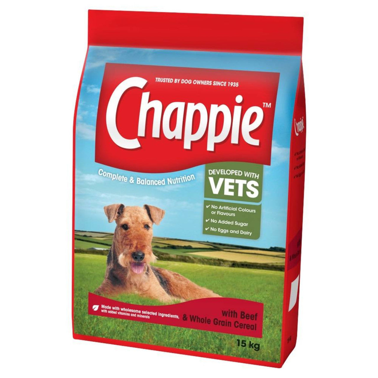 Chappie Complete with Beef &amp; Whole Grain Cereal 15kg