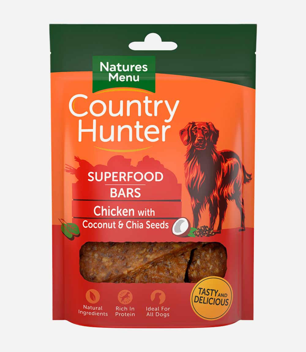 Country Hunter 7x100g Superfood Bar Chicken with Coconut &amp; Chia Seeds