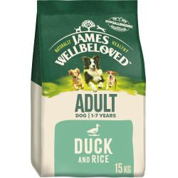 James Wellbeloved  Duck &amp; Rice 15Kg - Adult Dry Dog Food