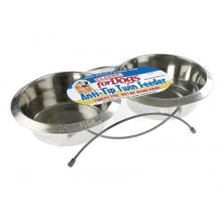 Classic Twin Feed &amp; Dishes - Dog Feeders