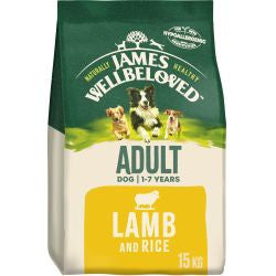 James Wellbeloved  Lamb &amp; Rice 15Kg - Adult Dry Dog Food