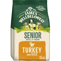 James Wellbeloved Senior Turkey &amp; Rice 15Kg - Dry Dog Food