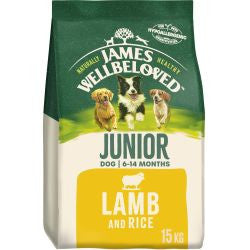 James Wellbeloved Junior Lamb &amp; Rice 15kg - Dry Dog Food