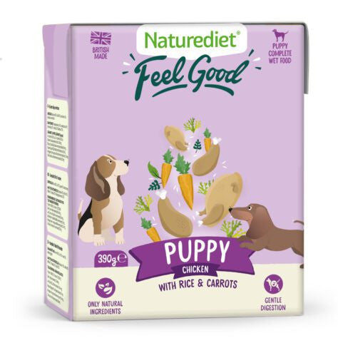 Naturediet Feel Good Chicken with Rice &amp; Carrots | Wet Puppy Food