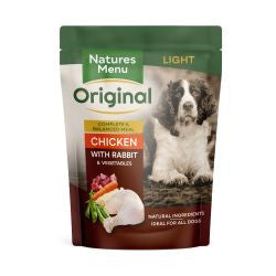 Natures Menu 8x300g Original Light Chicken with Rabbit &amp; Vegetables - Wet Dog Food