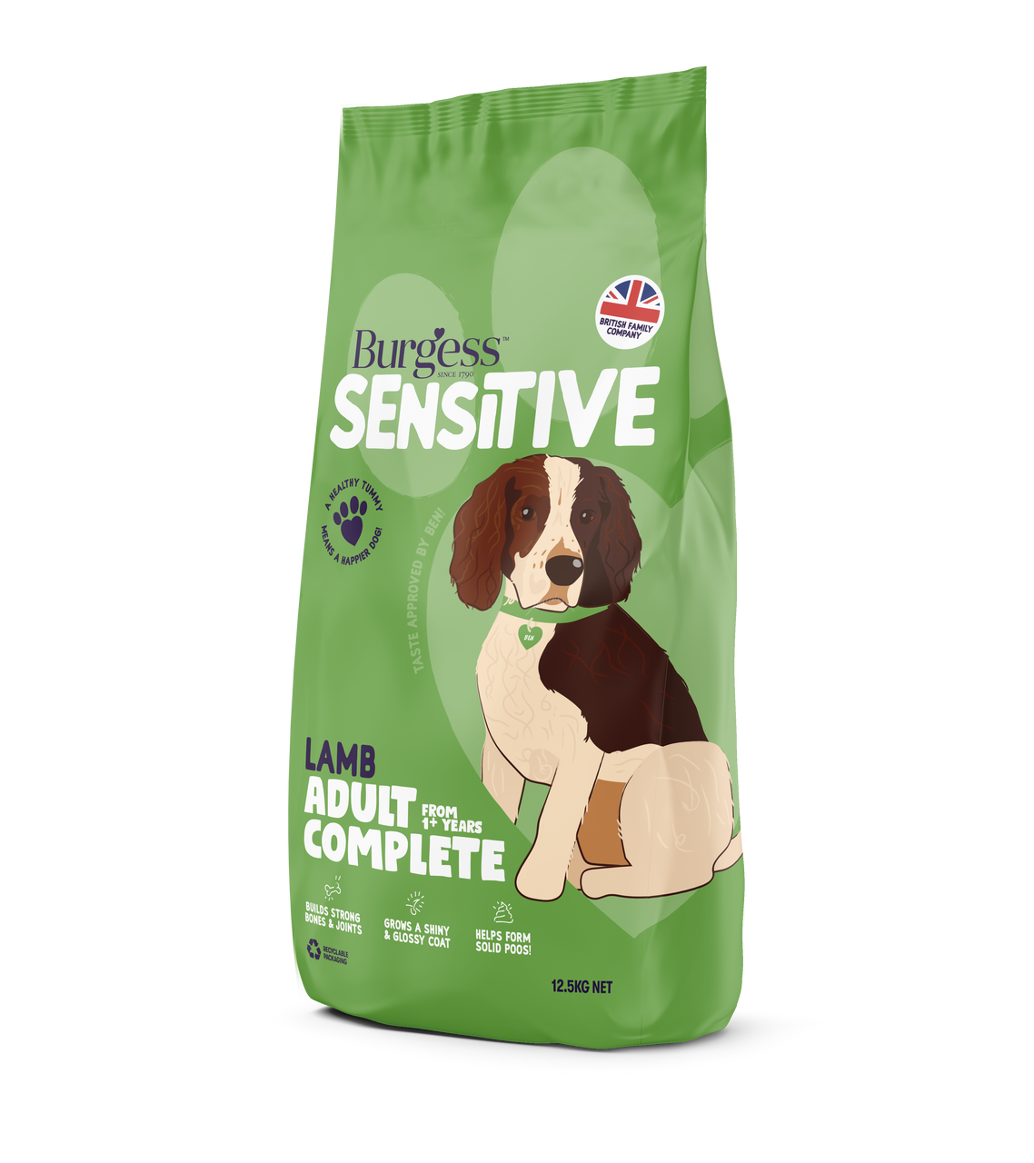 Burgess Sensitive Lamb &amp; Rice 12.5kg - Dog Dry Food