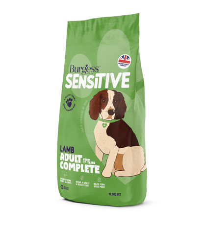 Burgess Sensitive Lamb &amp; Rice 12.5kg - Dog Dry Food