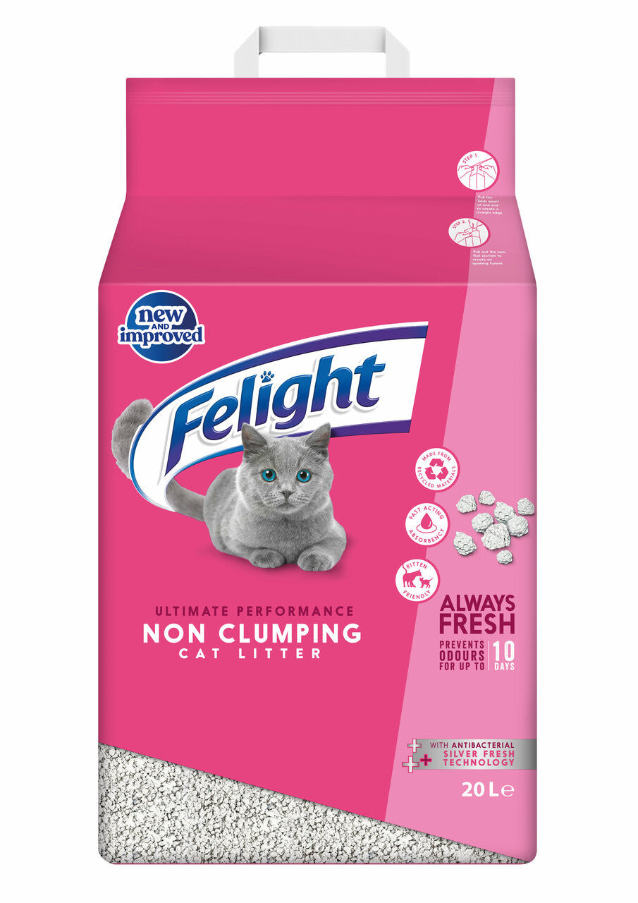 Felight 20L Antibacterial Non-Clumping Cat Litter