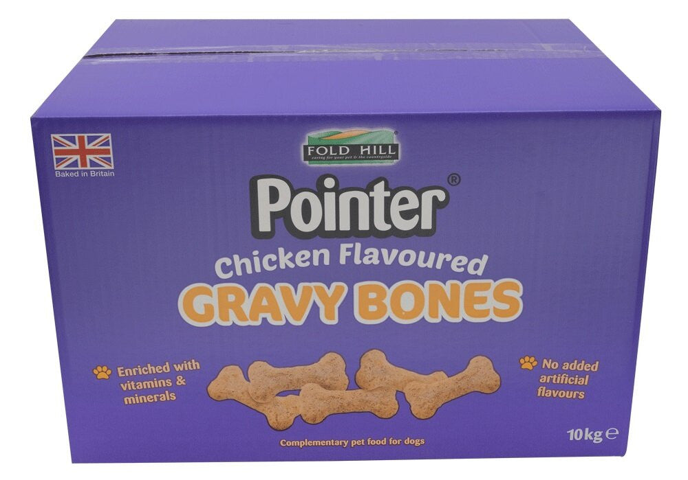 Pointer 10kg  Gravy Bones Chicken - Dog Treat