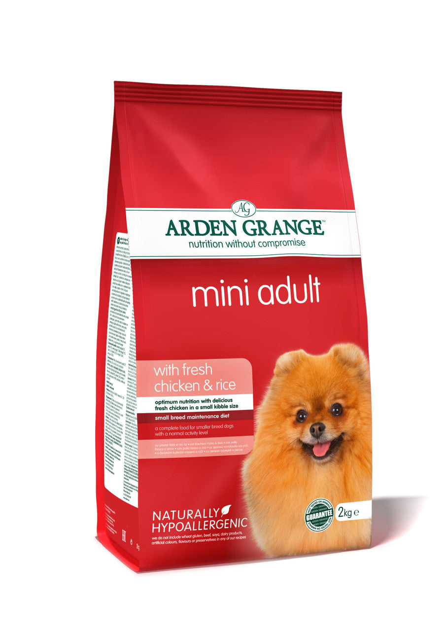 Arden Grange Mini Breed - Chicken &amp; Rice 2kg -Adult  Dry Dog Food