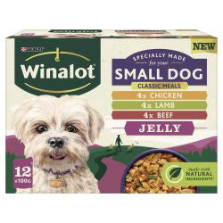 Winalot 12x100g  Mixed in Jelly Pouches Wet Dog Food