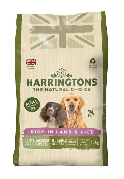 Harringtons Active Worker Complete Lamb &amp;  Rice 15kg - Dry Dog Food