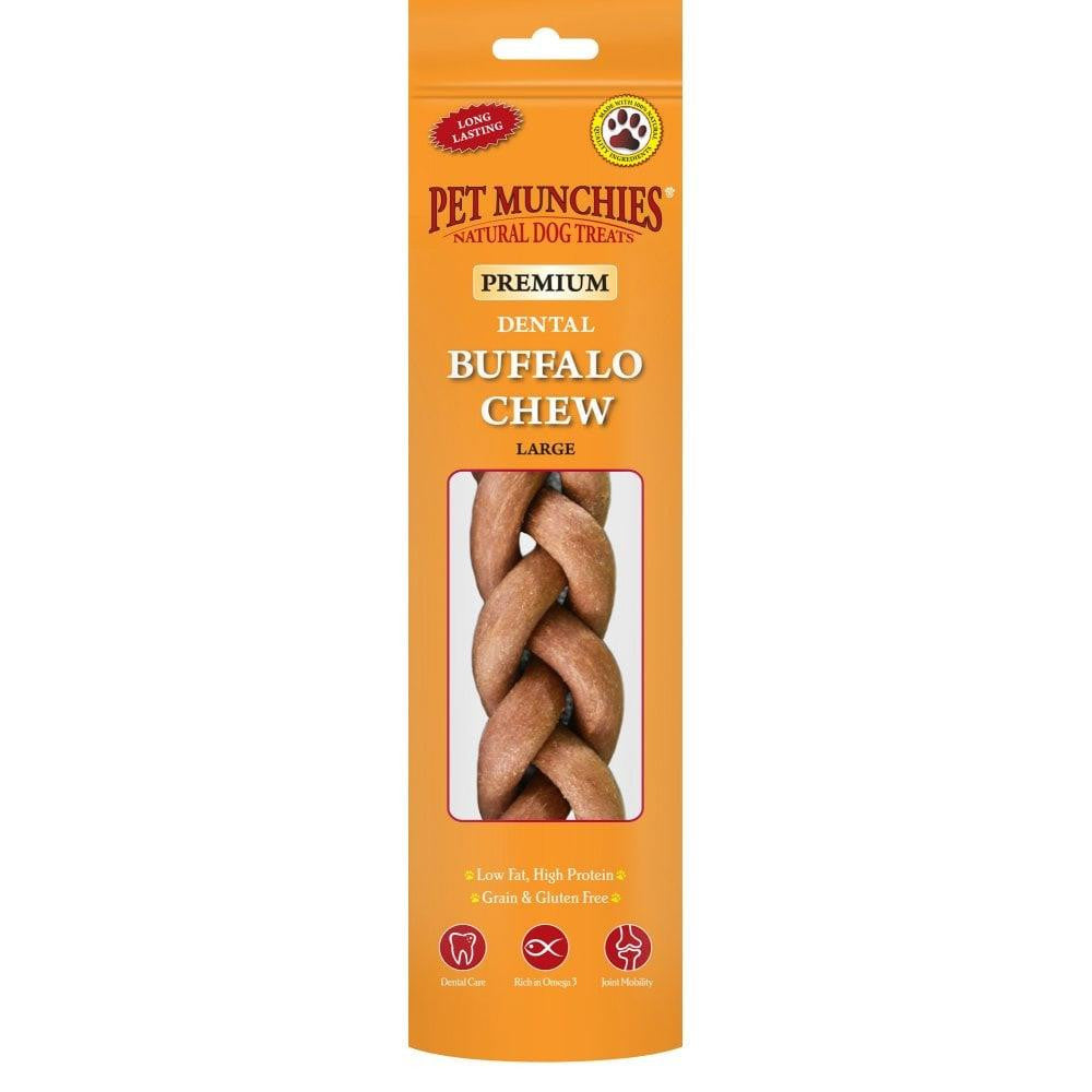 Pet Munchies Large Dental Buffalo 90g - Dog Chews