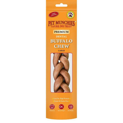 Pet Munchies Large Dental Buffalo 90g - Dog Chews